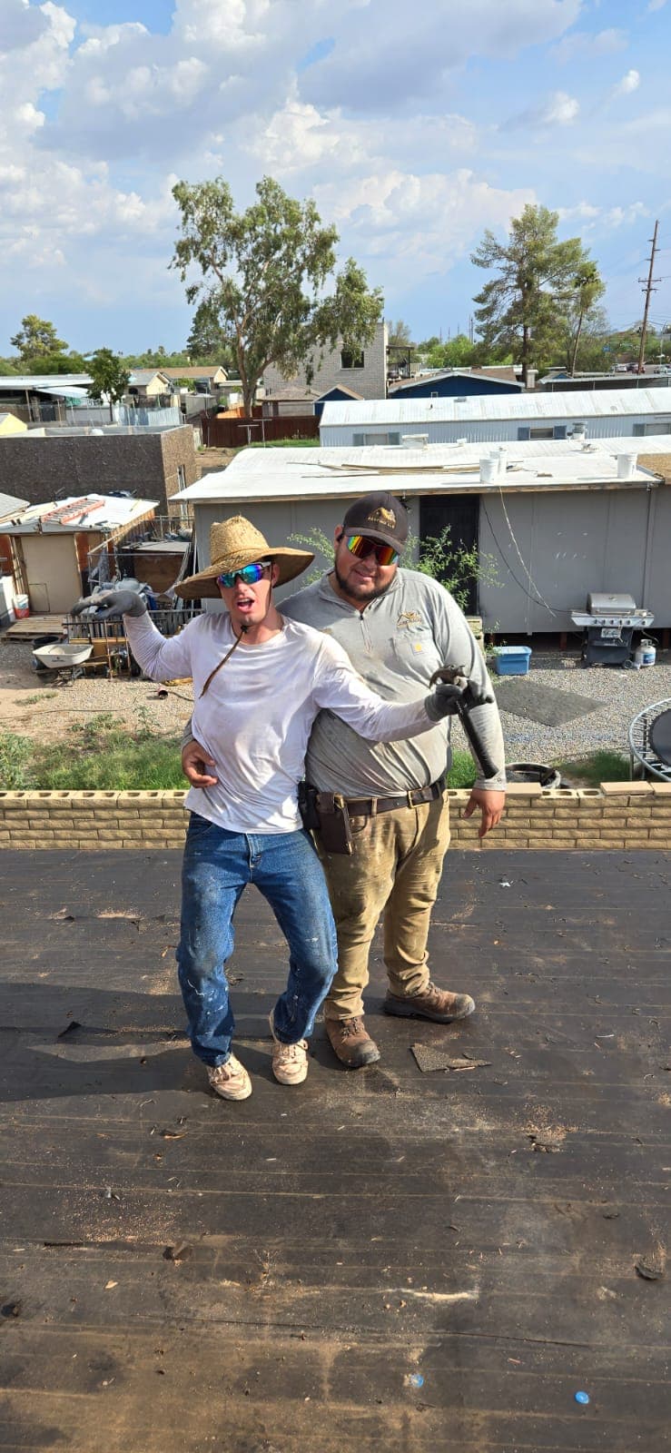 On the job
