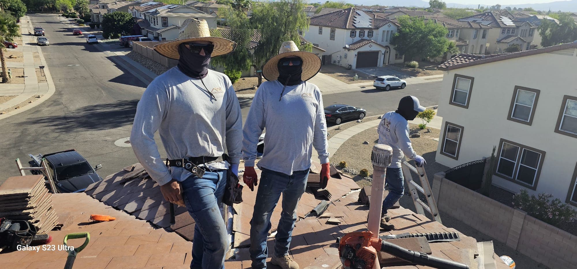 Tile re-roof