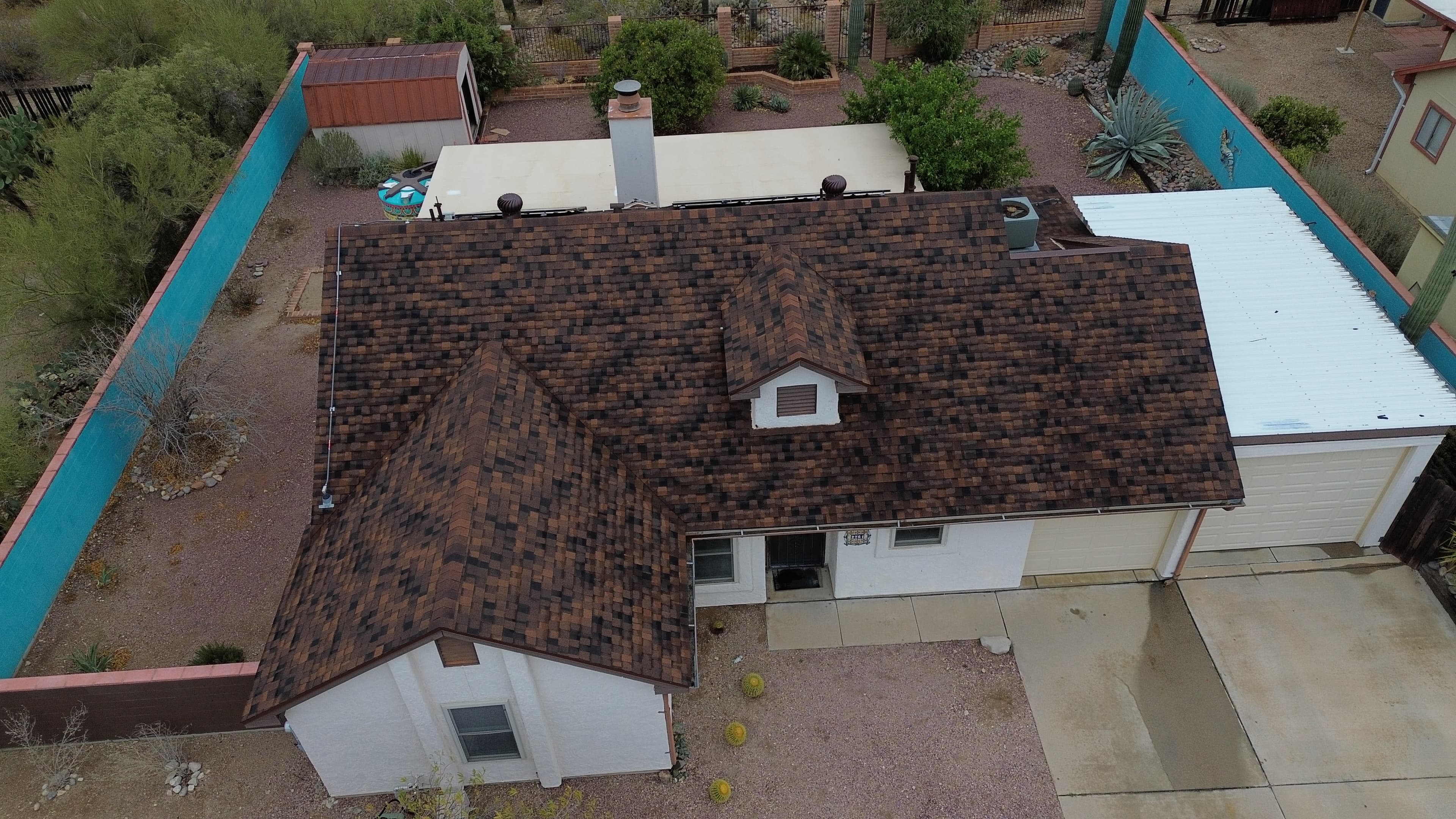 Finished shingle roof in Tucson